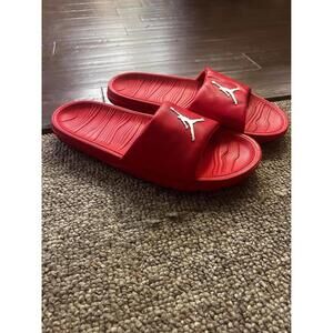 Jordan Red Slide Sandals MENS SIZE 10